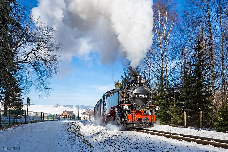 Bild 1: Im Dampfzug zum Advent in Maria Zell