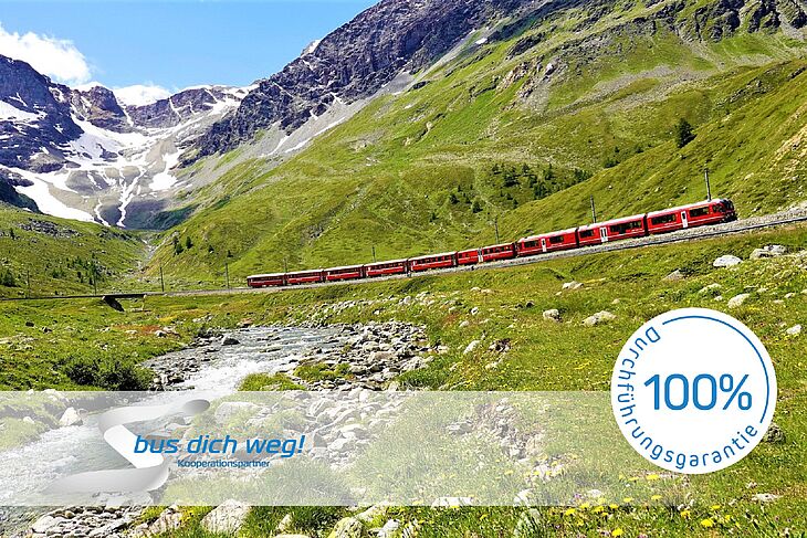 Bild 1: Bernina- und Glacier Express