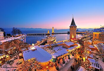 Lichterglanz in Bregenz und die Lindauer Hafenweihnacht